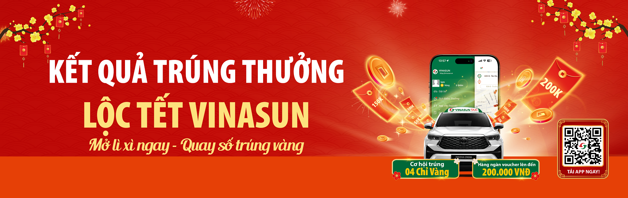 Vinasun trao 4 chỉ vàng 9999 cho khách hàng trúng thưởng chương trình Lộc Tết Vinasun