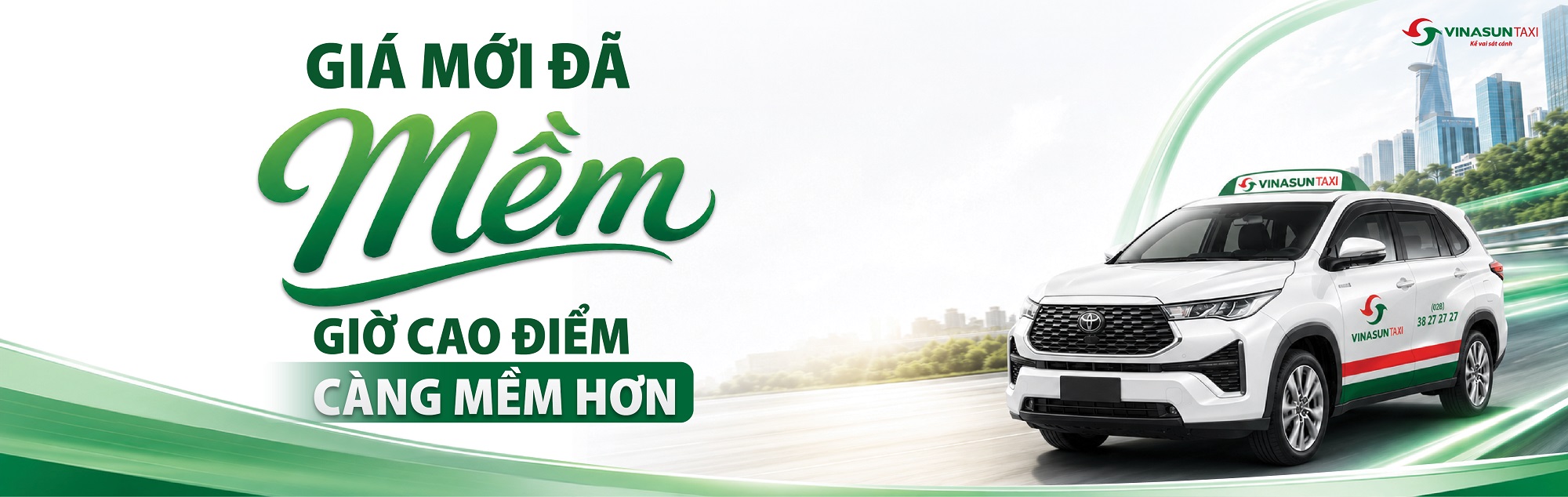 Vinasun Taxi điều chỉnh giá cước từ ngày 14/07/2026