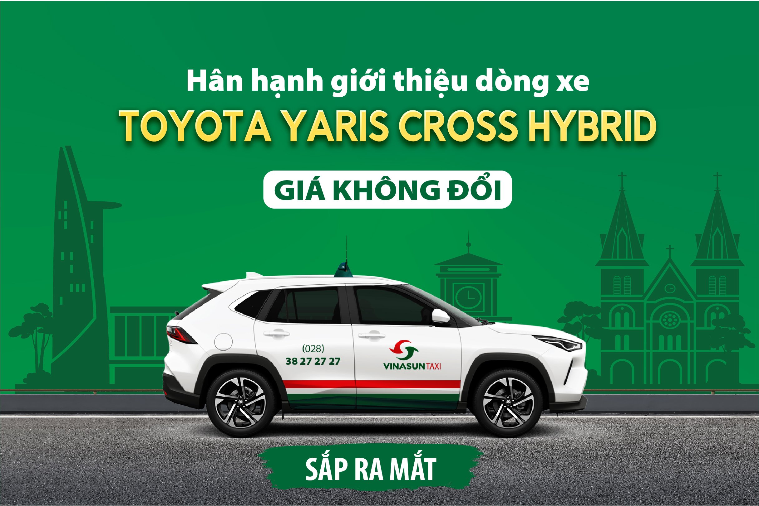 SẮP RA MẮT: VINASUN TAXI GIỚI THIỆU DÒNG XE TOYOTA YARIS CROSS HYBRID