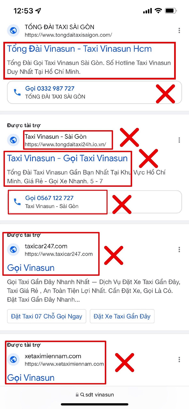 Thông cáo báo chí - Cảnh báo về vấn nạn giả mạo TAXI VINASUN và lừa dạt khách hàng