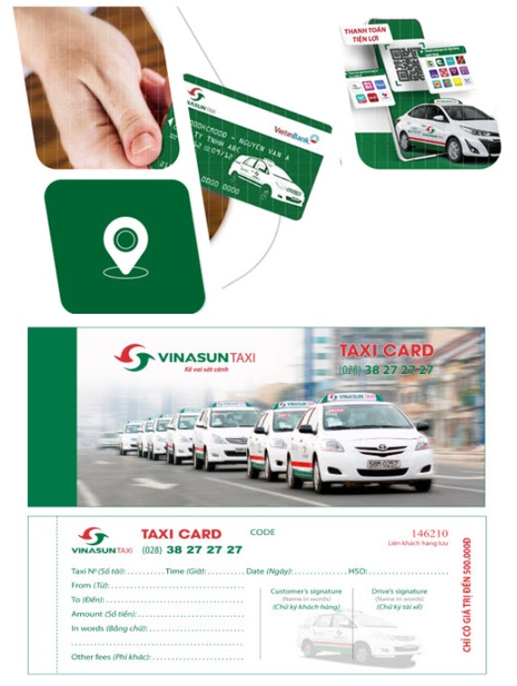 Doanh nghiệp sử dụng thẻ thanh toán taxi Vinasun